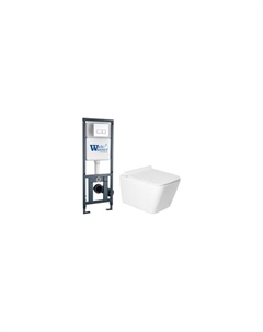 Унитаз подвесной с инсталляцией KW-9004W + Marberg 410 SE CR + Marberg 410 Saniteco