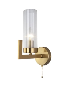 Светильник настенный (бра) 40Вт E14 латунь 60133/1 Eurosvet