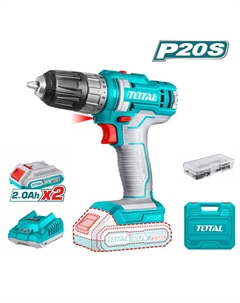 Дрель-шуруповерт TDLI200528(20В,БЗП,1500об/м, 0,8-10мм,45Нм) Total
