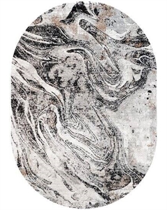 Ковер (1,6х2,3) MARIEL MR356-GREY-BLACK-OVAL Safyun