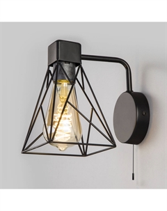 Светильник настенный (бра) 60Вт E27 черный 70107/1 Eurosvet
