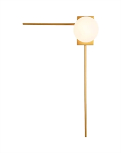 Светильник настенный (бра) 60Вт E14 латунь 40034/1 Eurosvet