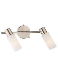 Светильник настенный (бра) 2х40Вт E14 сатин-никель 20043/2 Eurosvet
