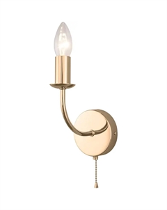 Светильник настенный (бра) 40Вт E14 золото 60139/1 Eurosvet