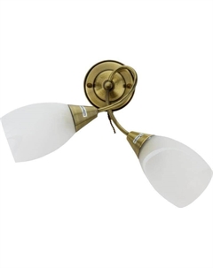 Светильник настенный (бра) 2х60Вт E27 античная бронза 2275/2 Eurosvet