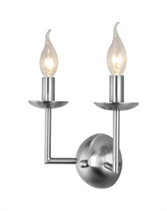 Светильник настенный (бра) 2х60Вт E14 хром 60150/2 Eurosvet