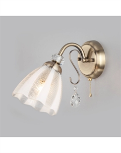 Светильник настенный (бра) 60Вт E27 античная бронза 30155/1 Eurosvet