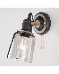 Светильник настенный (бра) 60Вт E27 черный 70111/1 Eurosvet