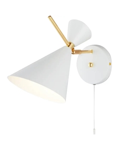 Светильник настенный (бра) 60Вт E14 белый 70114/1 Eurosvet