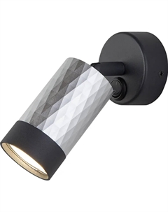 Светильник настенный (бра) 35Вт GU10 черный / серебро 20088/1 Eurosvet