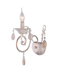 Светильник настенный (бра) 60Вт E14 золото с белым 10009/1 Eurosvet