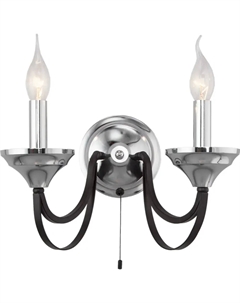 Светильник настенный (бра) 2х60Вт E14 хром 60098/2 Eurosvet