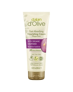Крем для рук и тела D'Olive Питательный с маслом виноградных косточек 250 Dalan