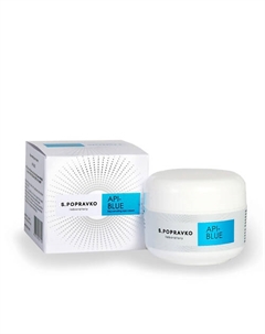 Крем для кожи вокруг глаз с экстрактами цветов василька и анчана anti-age API-BLUE 50 S.popravko