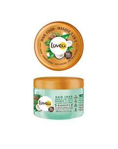 Маска увлажняющая для нормальных/сухих волос 3в1:питание-уход-легкое расчесывание Кокос-Зеленый чай 390 Lovea