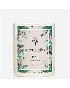 Свеча ароматическая PINE с деревянным фитилем 190 Airycandles