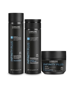 Набор для восстановления структуры волос шампунь, бальзам-кондиционер, маска Lunaline