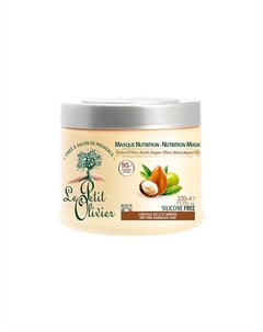 Крем-маска для сухих и поврежденных волос на основе 3-х масел Olive, Shea & Argan Oils Nutrition Mask 330 Le petit olivier
