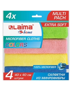 Салфетка из плотной микрофибры MULTI PACK PRO COLOUR 40 Laima