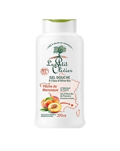 Гель для душа увлажняющий Персик из Маноска Peche de Manosque Gel Douche 270 Le petit olivier