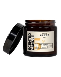 Ароматизированная свеча №5 с нотами имбиря, ванили, вербены 100 Press gurwitz perfumerie