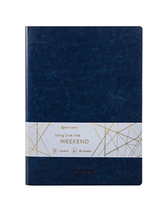 Тетрадь А4 в клетку обложка гладкий кожзам VIVA Brauberg