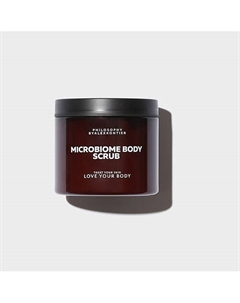 Сахарный скраб для тела, защита микробиома кожи MICROBIOME BODY SCRUB 200 Philosophy by alex kontier