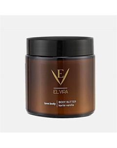 Крем для сухой кожи тела питательный Karite vanilla баттер масло ши 100 Elvira