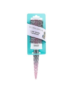 Щетка для волос круглая металлическая (широкая) Unicorns approve