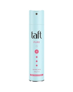 TAFT Лак для волос без силикона и отдушек сверхсильная фиксация Ultra Pure 225 Taft