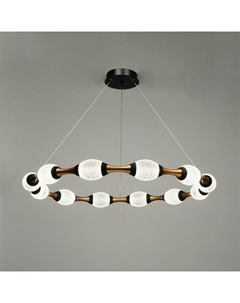 Светильник с ПДУ «Асини» 12хLED =90 Вт черно-золотой 88×88×10-110 см Bayerlux