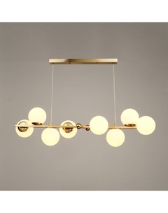 Люстра потолочная «Бамбл», 8хЕ27, латунь, 102×21×27 см Bayerlux