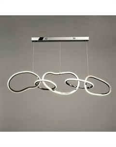 Светильник с ПДУ «Мила» LED 80 Вт 3000-6000К хром 124×27×35-135 см Bayerlux