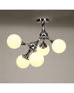 Люстра «Молекула» 5хЕ27 хром 60×55×52 см Bayerlux