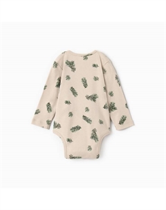 Боди с длинным рукавом «Еловые веточки», рост 62-68 см Крошка я
