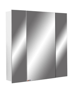 Зеркало шкаф для ванной комнаты «. Оскар 70. Идеал», левый/правый, 721×710 мм, цвет белый Домино