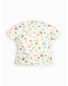 Футболка Flower, рост 80-86 см, бежевый Крошка я