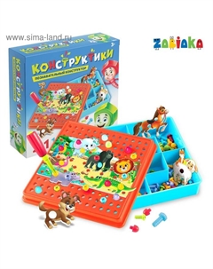 Конструктор винтовой «Конструктики: Животные», 105 деталей Unicon