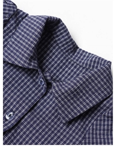 Платье для девочки «. Клетка», рост 80-86 см, синее Крошка я