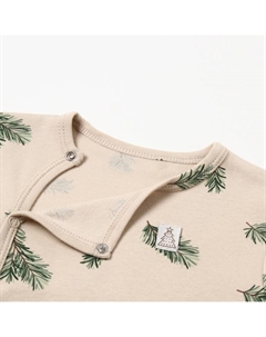 Боди с длинным рукавом «Еловые веточки», рост 74-80 см Крошка я