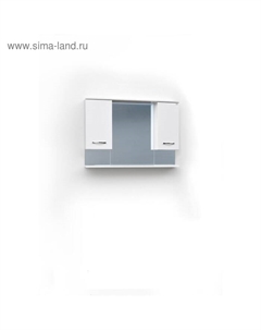 Зеркало – шкаф «Элеганс 100/2», 1050×150×700 мм, цвет белый Logro