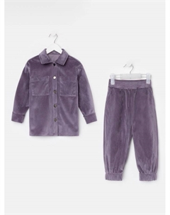 Костюм детский Velvet, размер 32 (110-116 см), фиолетовый Kaftan