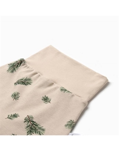 Костюм (штанишки и кофточка) «Еловые веточки», рост 86-92 см, бежевый Крошка я