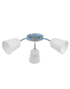 Люстра на потолок «Онлайн», 3×15 Вт, Е27, голубой, 50×50×15 см Bayerlux