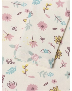 Футболка с длинным рукавом Flower, рост 86-92 см, бежевая Крошка я