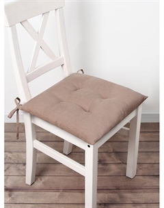 Подушка на стул «» Woody, 42×42 см, коричневая Этель