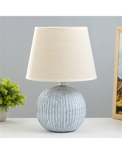 Настольная лампа «Крейс» E27 40 Вт серо-голубой 22×22×32 см Risalux