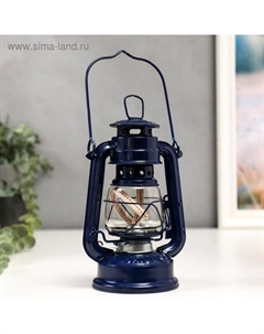 Керосиновая лампа декоративная синий 9.7×12.5×19 см Risalux