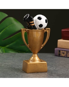 Кубок наградной с фигуркой «Футбол», 18×9×5 см Сима-ленд