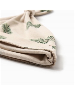 Комбинезон с шапочкой «Еловые веточки», рост 86-92 см, бежевый Крошка я